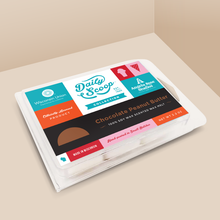 Load image into Gallery viewer, Chocolate Peanut Butter soy wax melt with 6 cubes, from the Daily Scoop Collection by Angela Rose Studios. An officially licensed product, made in collaboration with the Wisconsin Union.