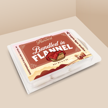 Load image into Gallery viewer, Bundled in Flannel soy wax melt with 6 cubes, from the Wisconsin Harvest Collection by Angela Rose Studios.