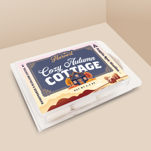 Load image into Gallery viewer, Cozy Autumn Cottage soy wax melt with 6 cubes, from the Wisconsin Harvest Collection by Angela Rose Studios.