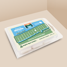 Load image into Gallery viewer, Minocqua soy wax melt with 6 cubes, from the Wanderlust Wisconsin Collection by Angela Rose Studios.