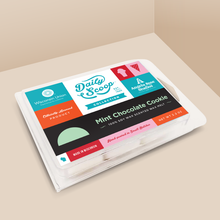 Load image into Gallery viewer, Mint Chocolate Cookie soy wax melt with 6 cubes, from the Daily Scoop Collection by Angela Rose Studios. An officially licensed product, made in collaboration with the Wisconsin Union.