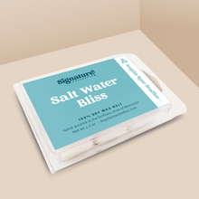 Load image into Gallery viewer, Salt Water Bliss soy wax melt with 6 cubes, from the Signature Collection by Angela Rose Studios.
