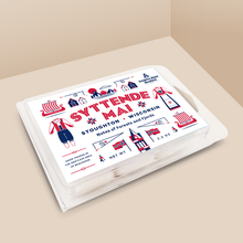 Load image into Gallery viewer, Syttende Mai soy wax melt with 6 cubes, an exclusive seasonal release by Angela Rose Studios.